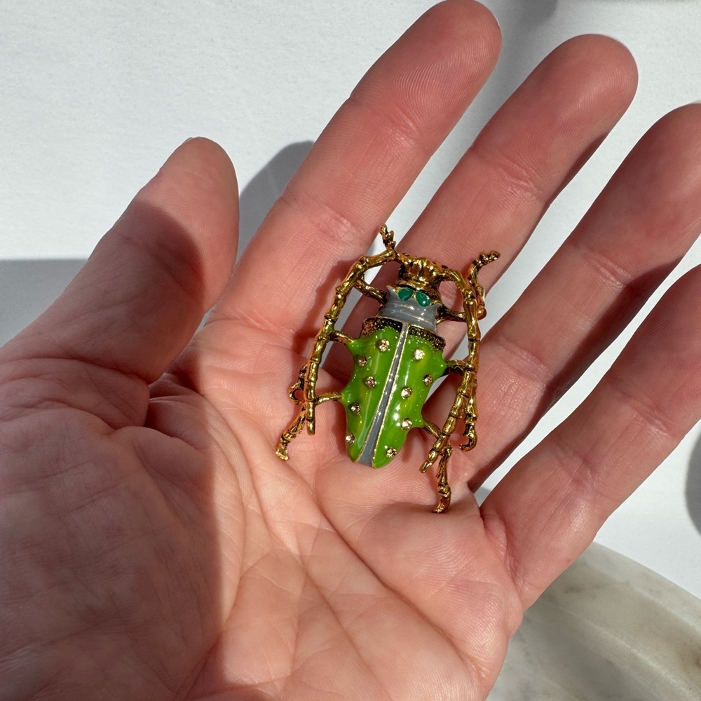 2/$20 Sparkly Longhorn Beetle Pin Brooch - Picture 7 of 7